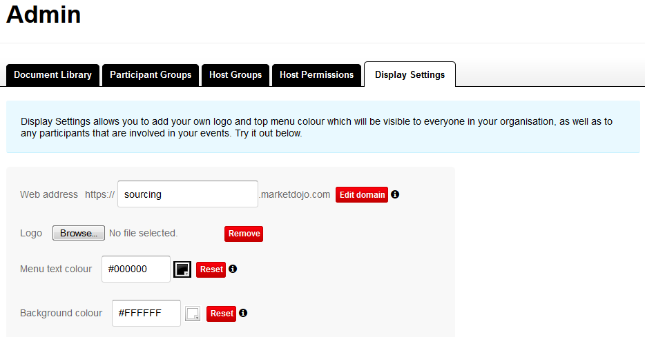 Want your own eSourcing portal? 4 domain
