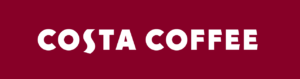 Costa Coffee Logo white on red